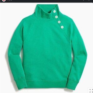 J Crew Green Pullovers Sweatshirt In Xs